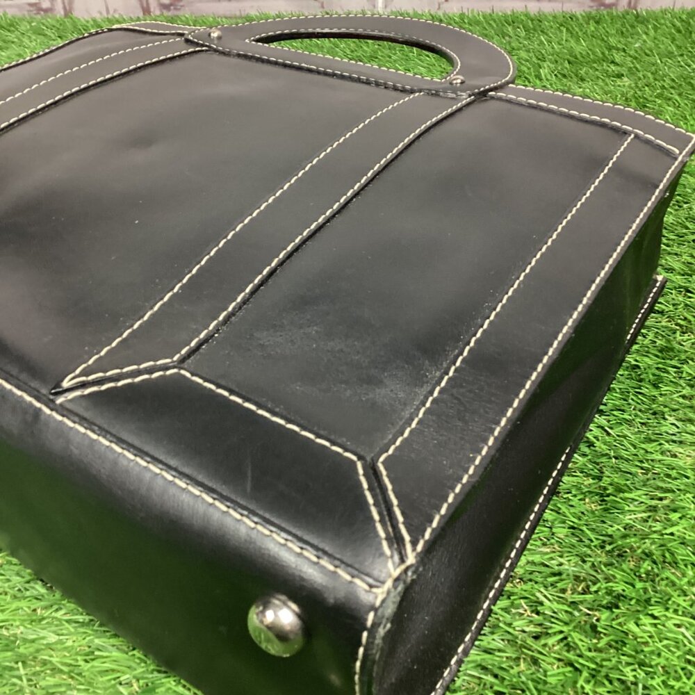 Vintage Marc Jacobs Handbag Briefcase Black Leather - Picture 6 of 16